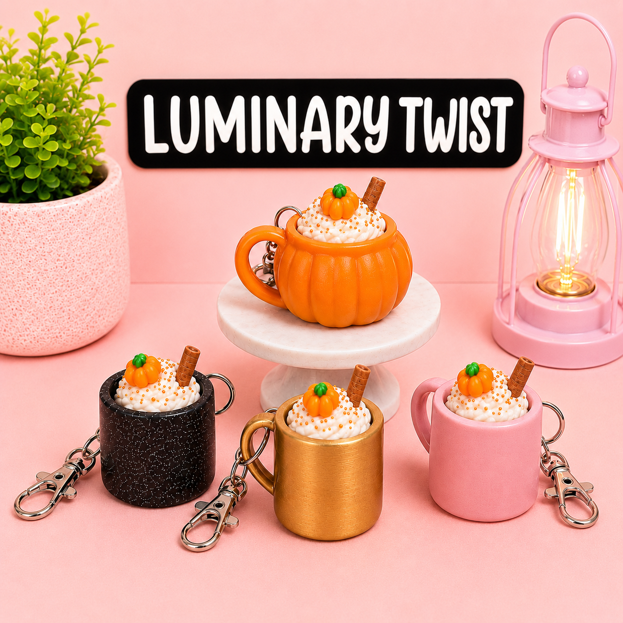 Pumpkin Spice Clicker Keychain
