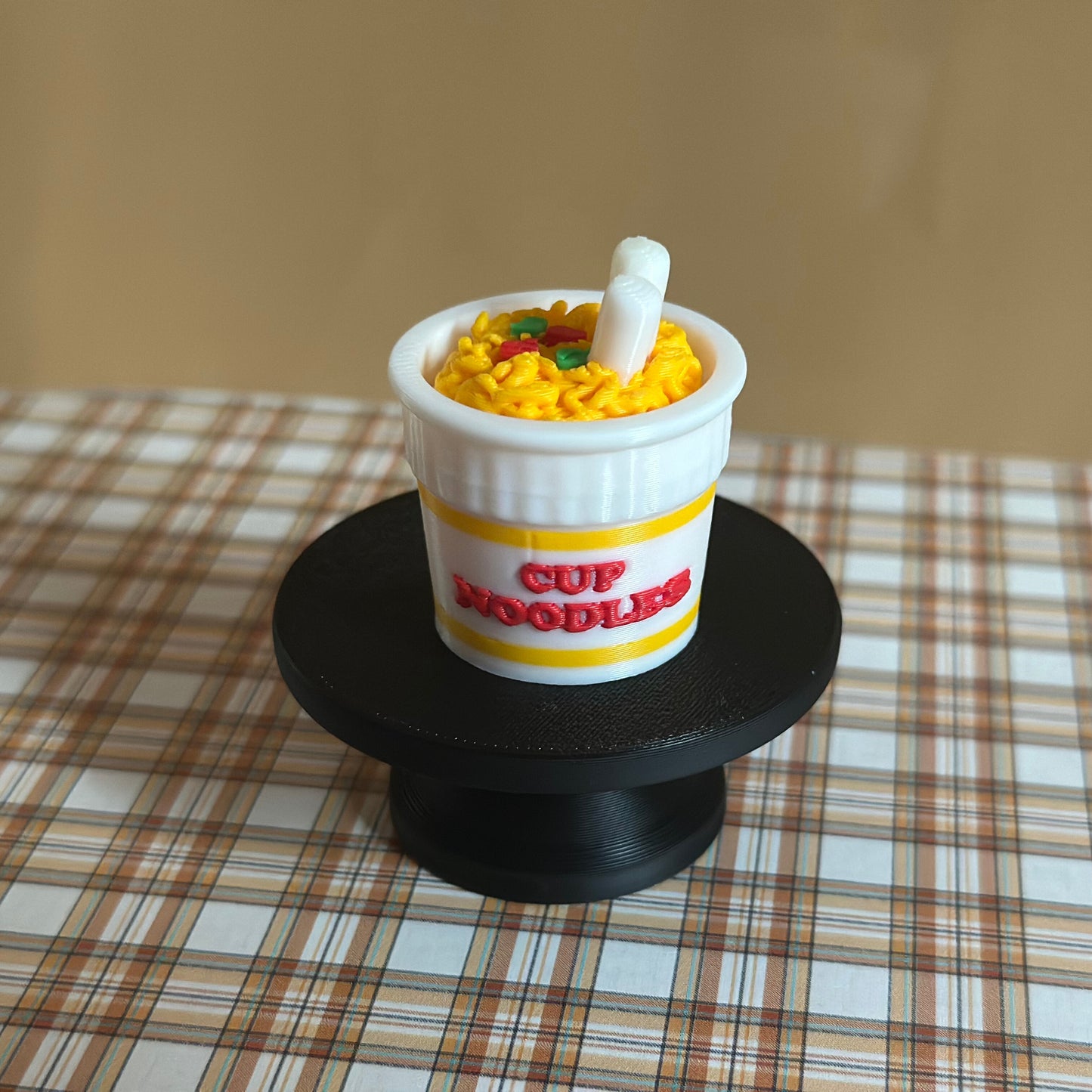 Cup Noodle Clicker Keychain