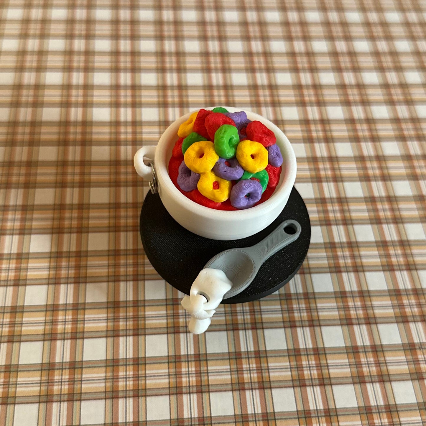 Cereal Bowl Clicker Keychain