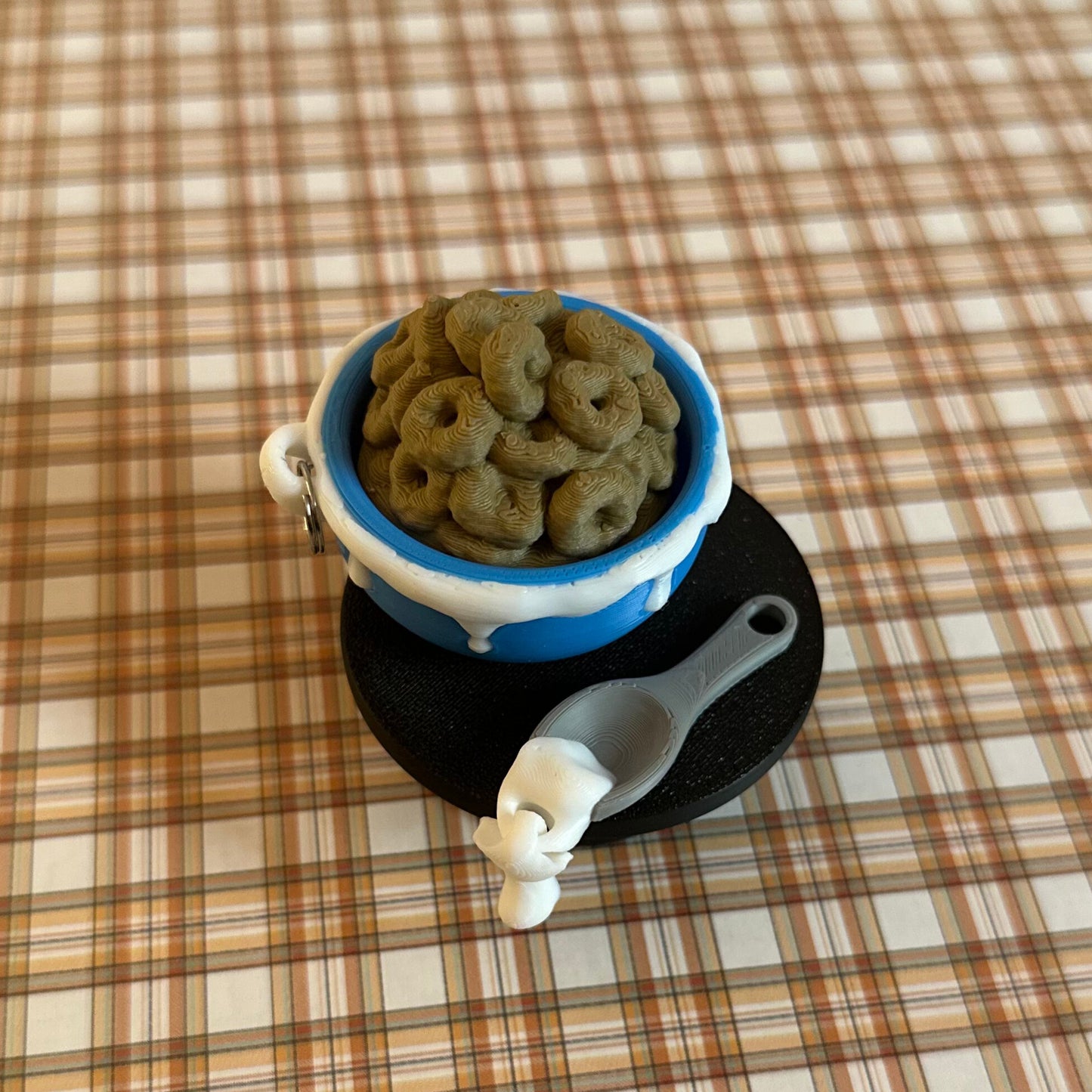 Cereal Bowl Clicker Keychain