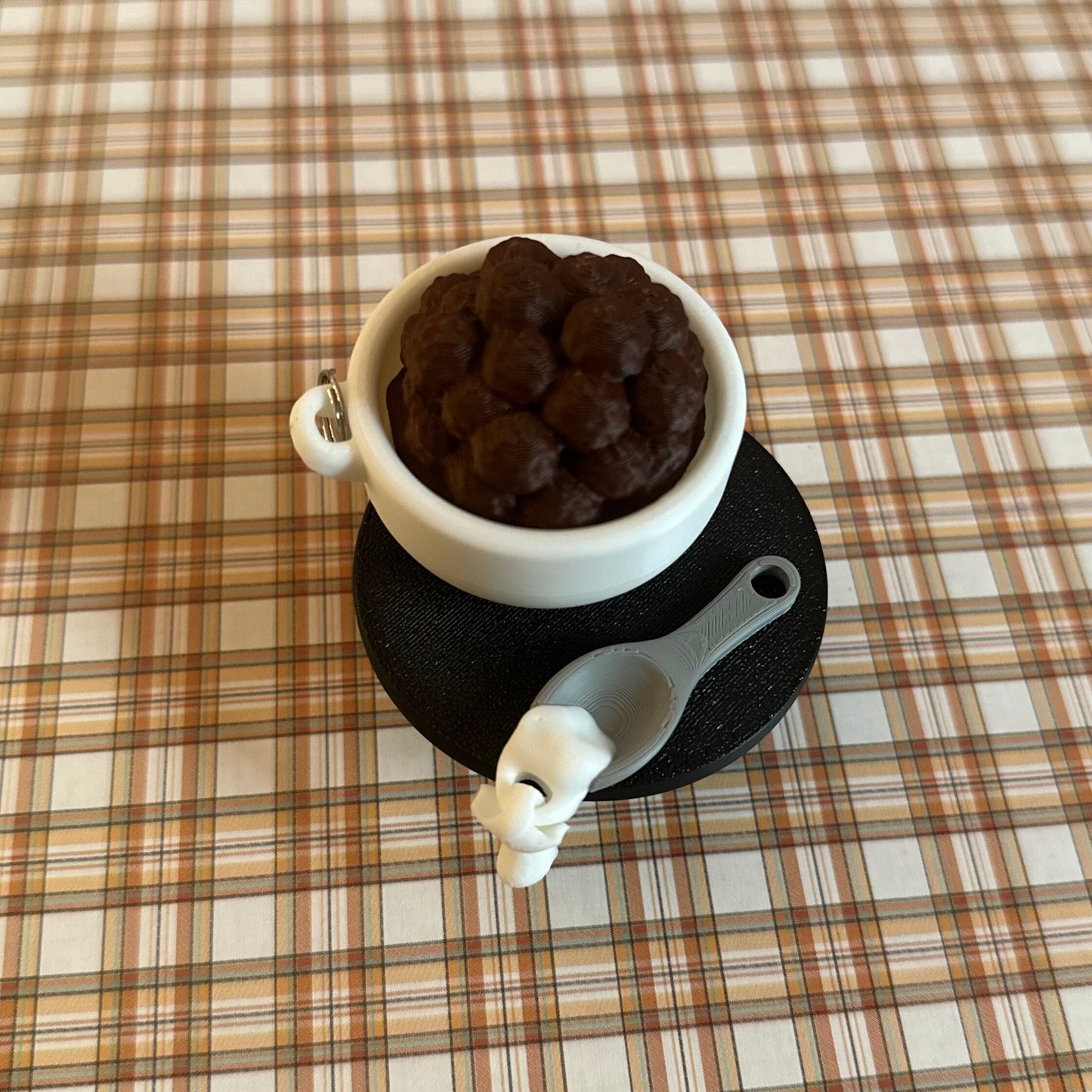 Cereal Bowl Clicker Keychain