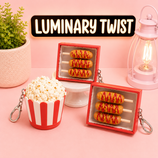 Corn Dog Clicker Keychain