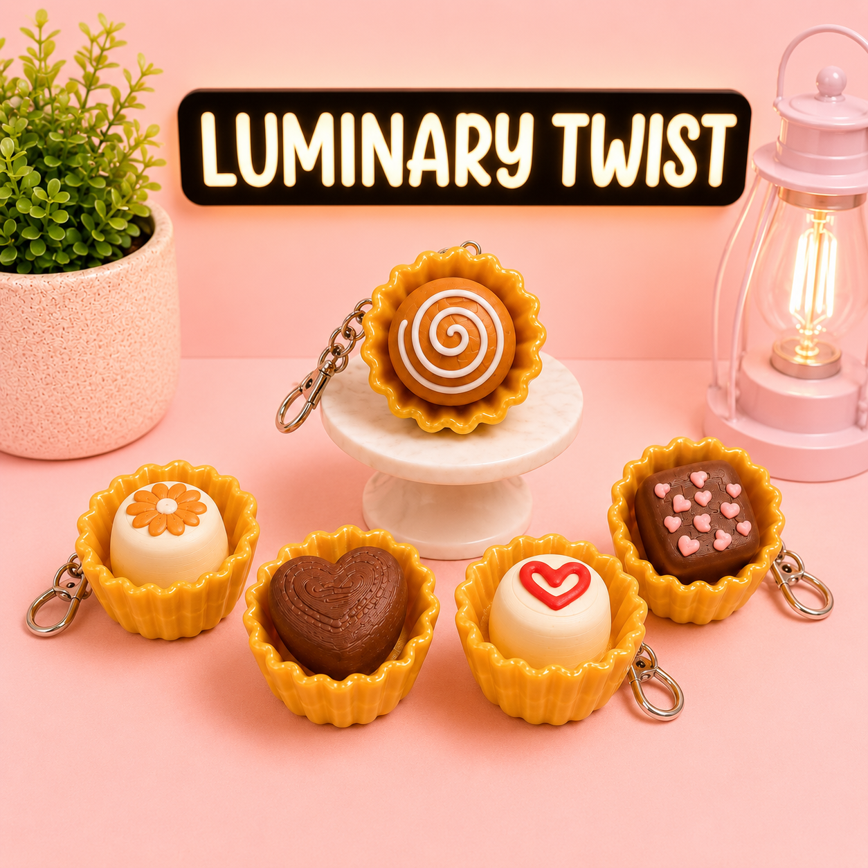 Chocolate Clicky Keychain
