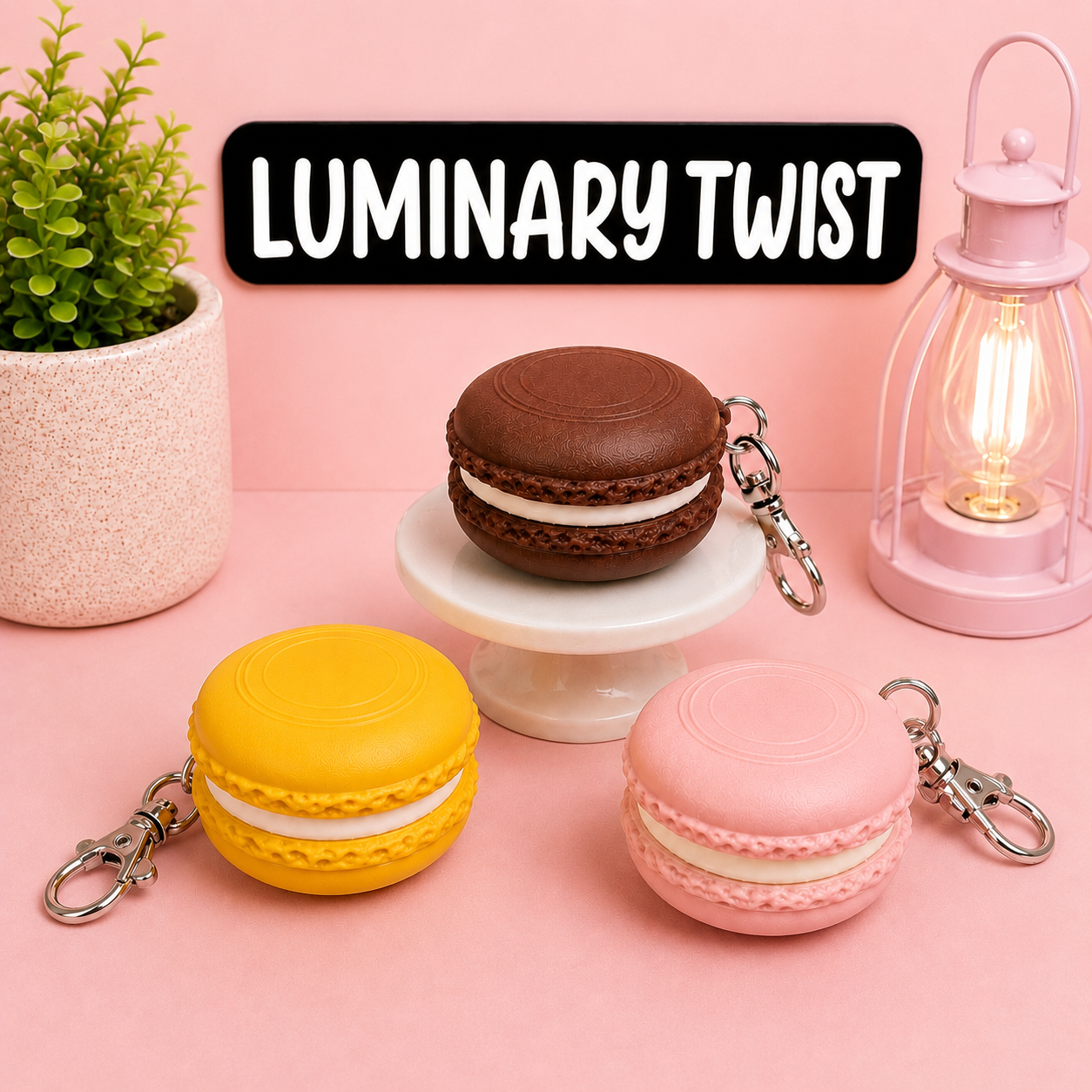 Macaron Clicker Keychain