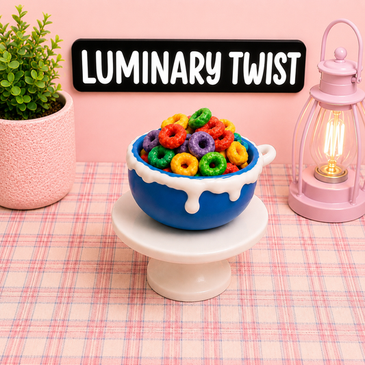 Cereal Bowl Clicker Keychain