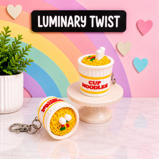 Cup Noodle Clicker Keychain