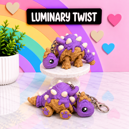 Scooposaurus Flexi Keychain