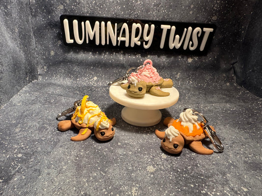 Flexi Pie Turtle Keychain