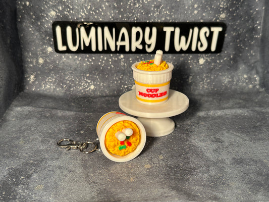 Cup Noodle Clicker Keychain